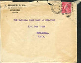 US Shanghai Scott 435 Cover to NY